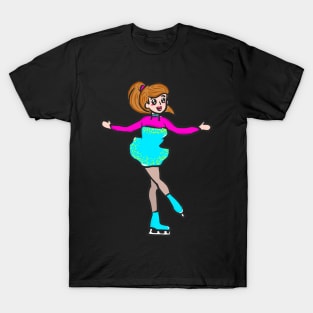 Figure skating ice skating ice skating ice sport T-Shirt